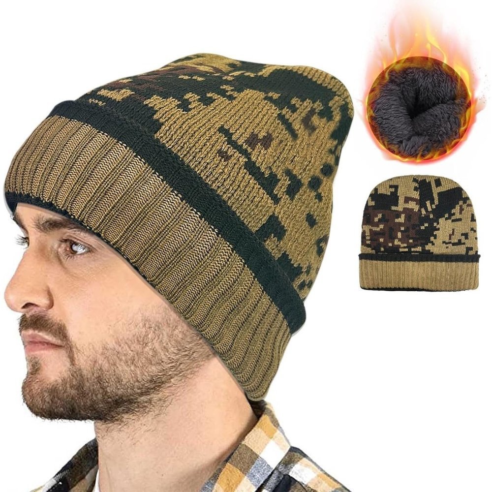 Women Knitted Skull Cuffed Beanies Hat Warm Chemo